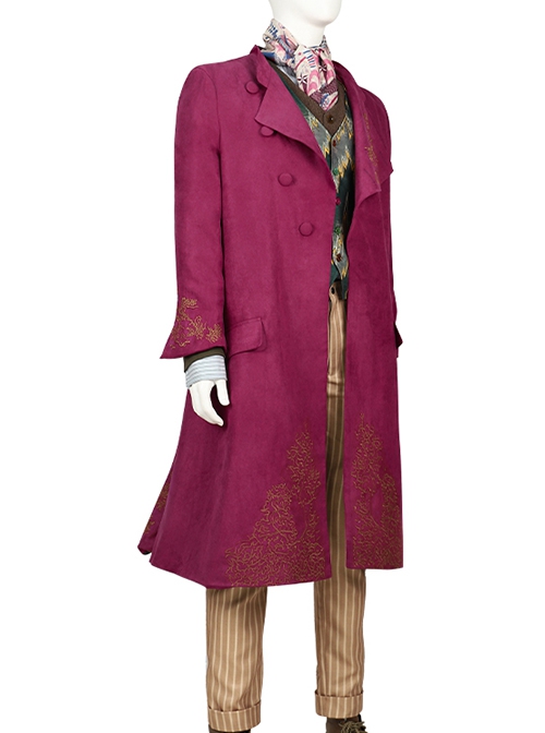 Movie Wonka Willy Wonka Halloween Cosplay Costume Set Without Boots Without Hat