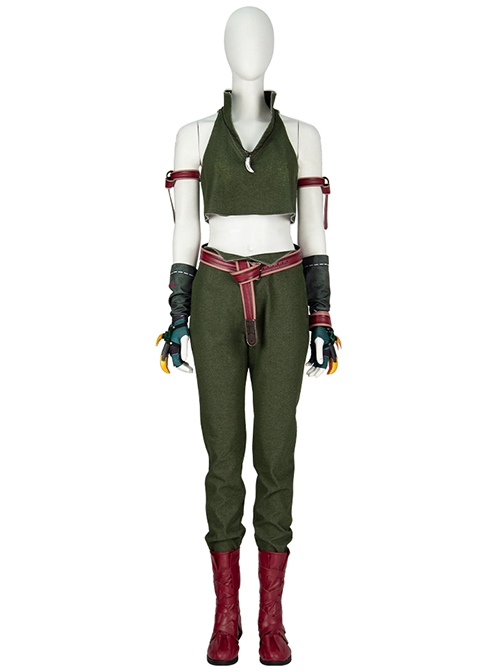 Game Final Fantasy VII Ever Crisis Tifa Lockhart Halloween Cosplay Accessories Red Boots