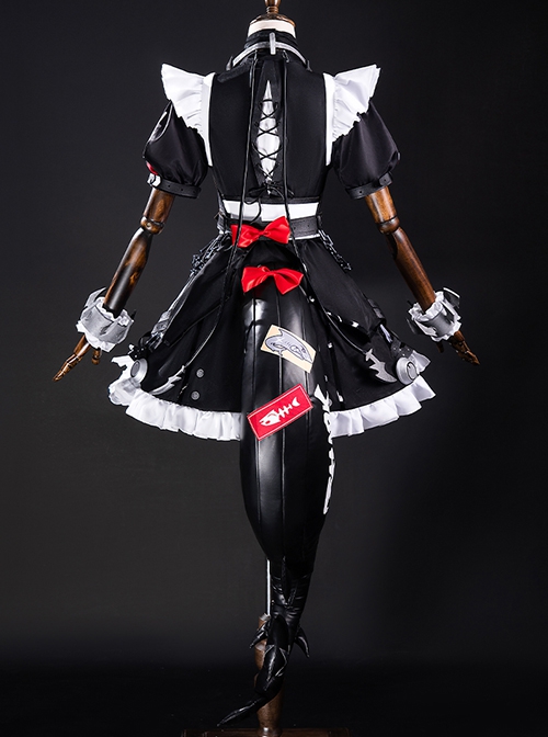 Zenless Zone Zero Ellen Joe Halloween Cosplay Costume Accessories Long Black Tail