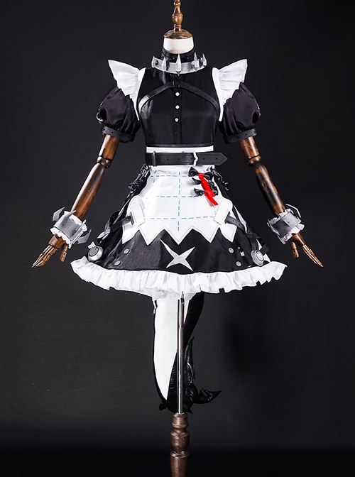 Zenless Zone Zero Ellen Joe Halloween Cosplay Costume Accessories Long Black Tail