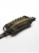 Personalized Brown Nylon Large And Small Spiked Rivets Punk Style One Shoulder Brushed Backpack