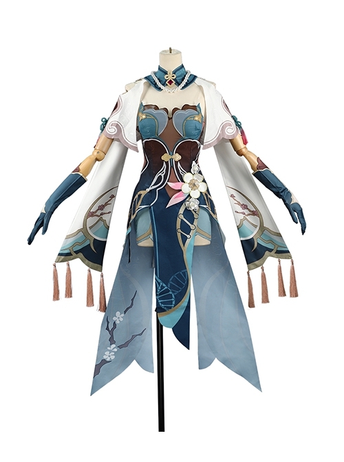 Game Honkai Star Rail Ruan Mei Halloween Cosplay Costume Set