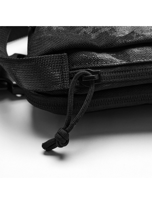 Personalized Black Nylon Large And Small Spiked Rivets Punk Style One Shoulder Brushed Backpack