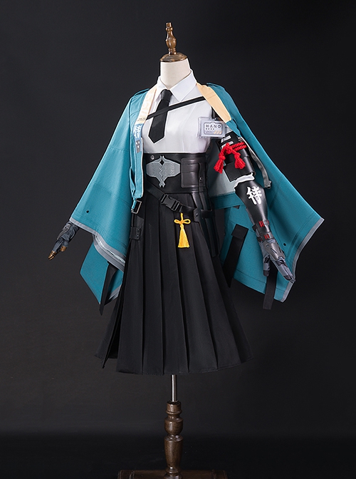 Game Zenless Zone Zero Hoshimi Miyabi Halloween Cosplay Costume Set