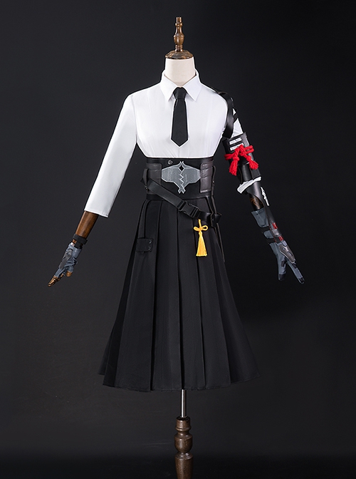 Game Zenless Zone Zero Hoshimi Miyabi Halloween Cosplay Costume Set