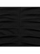 Black Stretch Knit Patchwork Mesh Neckline Slim Fit Skeleton Gothic Sleeveless Vest
