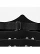 Personalized Spiked Rivets Black Microfiber Leather Adjustable Integrated Punk Style Strap