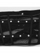 Black Non Elastic Woven Spliced Mesh Adjustable Thick Tab Cross Tied Rope Punk Style Tight Girdle