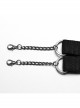 Old Look Black Woven With Metal Skull Pattern Rivets To Decorate The Punk Style Double Neck Collar