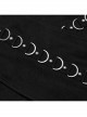 Personalized Black Cross Twill Spliced Mesh Front D Shaped Buckle With Studs Embellished With Punk Style Layered Skirt