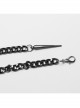 Personalized Tarnish Metal Spiked Chain Adjustable Halterneck Punk Style Harness