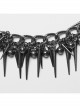 Adjustable Tarnish Metal Chain With Wide And Narrow Rivets Punk Style Sexy Waist Chain Belt