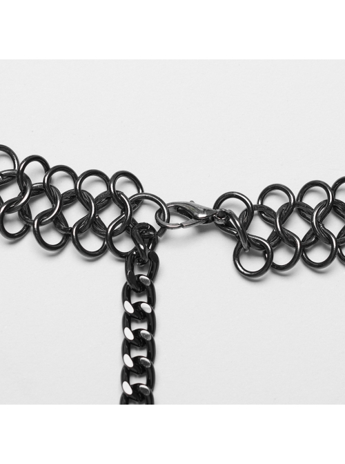 Adjustable Tarnish Metal Chain With Wide And Narrow Rivets Punk Style Sexy Waist Chain Belt