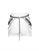 Adjustable Tarnish Metal Chain With Wide And Narrow Rivets Punk Style Sexy Waist Chain Belt