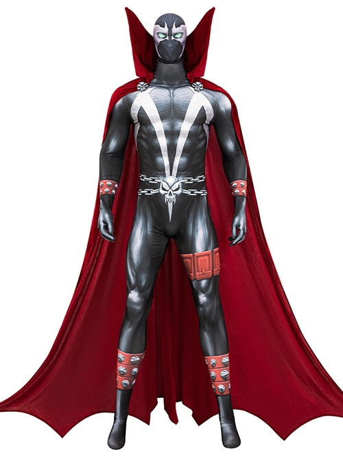 Spawn Al Simmons Bodysuit Halloween Cosplay Costume Set