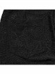 Black Stretch Muscle Knit Front Panel Exquisite Hand Stitched Button Embellished Gothic Print Leggings