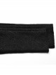Black Stretch Muscle Knit Front Panel Exquisite Hand Stitched Button Embellished Gothic Print Leggings