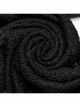 Black Stretch Muscle Knit Front Panel Exquisite Hand Stitched Button Embellished Gothic Print Leggings
