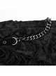 Personalized Black Slim Fit Ripped Muscle Knitted Punk Style Decadent Leggings
