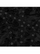 Black Stretch Knit Tattered Front Criss Cross Eyelet Webbing Embellished Punk Style Suspender Dress