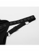 Black Sexy Stretch Roman Knitted Cotton Gathered Lace Up Design On Both Sides Punk Style Suspender Sleeveless Dress