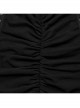 Black Sexy Stretch Roman Knitted Cotton Gathered Lace Up Design On Both Sides Punk Style Suspender Sleeveless Dress