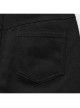 Black And Red Micro Stretch Twill Woven Spiderweb Claw Gothic Flared Pants