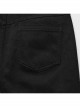 Black Micro Stretch Twill Woven Spiderweb Claw Gothic Flared Pants