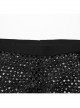 Sexy Black See Through Knitted Mesh Punk Style Tie Dye Leggings