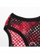 Black And Red Soft Knitted Hollow Mesh Front Chest Webbing Embellished Punk Style Sleeveless Fitted Vest