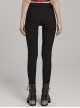 Personalized Elastic Woven Splicing Irregular Burnt Mesh Side Eyelet Decoration Punk Style Hollow Trousers