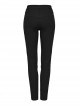 Personalized Elastic Woven Splicing Irregular Burnt Mesh Side Eyelet Decoration Punk Style Hollow Trousers
