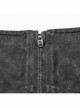 Personalized Gray Cross Twill Spliced Mesh Front D Shaped Buckle With Studs Embellished With Punk Style Layered Skirt