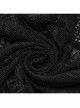 Sexy Black Spider Web Stitching Diamond Mesh Punk Style High Cut Sleeveless Bodysuit