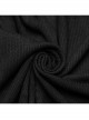 Black Sexy Elastic Thread Front Center Non Detachable String Punk Style Slim Fit Printed Tube Top Dress