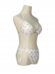 Grand Theft Auto GTA White Printing Bikini Swimsuit Halloween Cosplay Costume Full Set