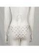 Grand Theft Auto GTA White Printing Bikini Swimsuit Halloween Cosplay Costume Full Set