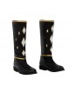 Movie Mighty Morphin Power Rangers Black Ranger Outfits Halloween Cosplay Accessories Black Boots
