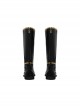 Movie Mighty Morphin Power Rangers Black Ranger Outfits Halloween Cosplay Accessories Black Boots