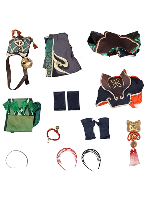 Game Genshin Impact Gaming Outfits Halloween Cosplay Costume Full Set