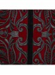Body Shaping Red Velvet Appliqué Embroidered Back Cord Zipper Gothic Retro Corset