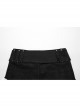 Sexy Black Stretch Denim Wide Brim Japanese Button Punk Style Hot Shorts