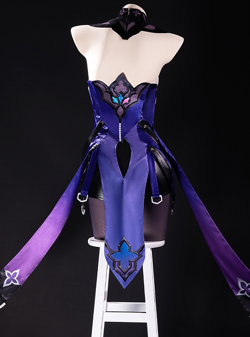 Game Honkai Star Rail Black Swan Outfit Halloween Cosplay Costume Full Set