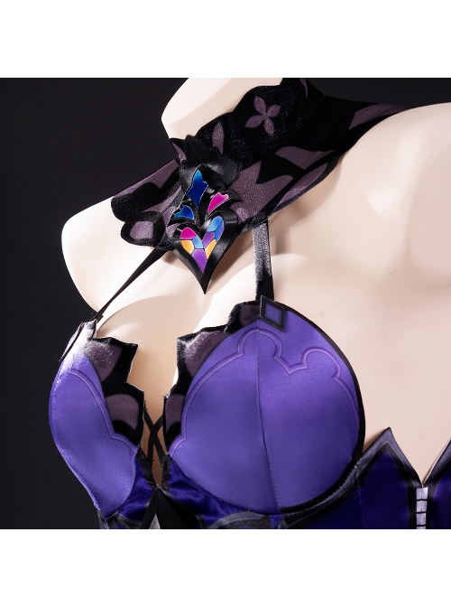 Game Honkai Star Rail Black Swan Outfit Halloween Cosplay Costume Full Set