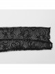 Black Cobweb Spliced Rhombus Mesh Front With Irregular Segmentation Punk Style See Through Long Sleeved T-Shirt