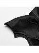Black Stretch Knitted Stitching And Taped Exaggerated Hollow Bat Wings Punk Style Handsome Sleeveless Vest