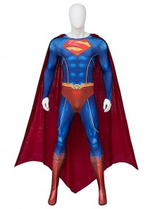 Game Suicide Squad Kill the Justice League Superman Halloween Cosplay Costume Bodysuit Full Set