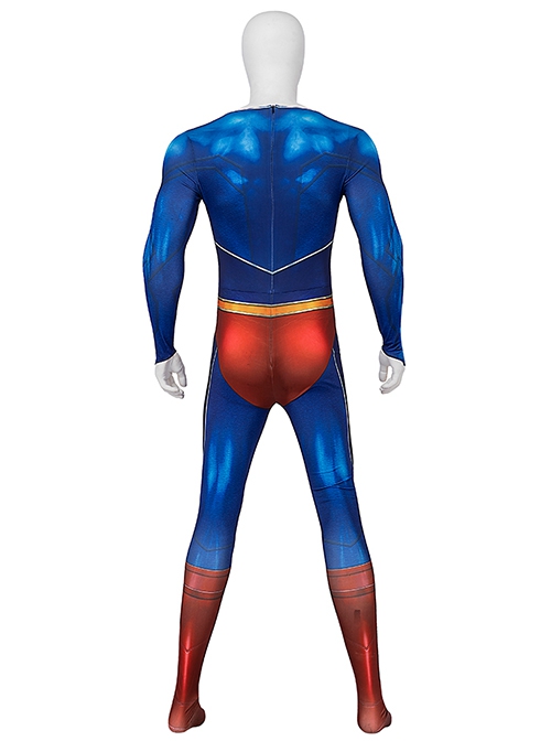 Game Suicide Squad Kill the Justice League Superman Halloween Cosplay Costume Bodysuit Full Set