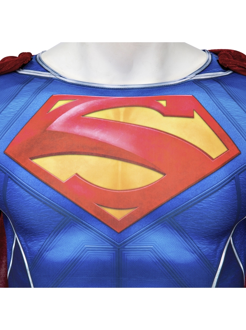 Game Suicide Squad Kill the Justice League Superman Halloween Cosplay Costume Bodysuit Full Set
