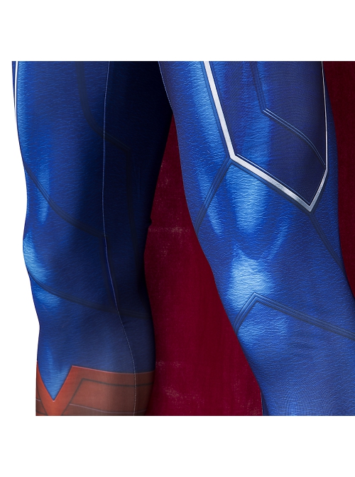 Game Suicide Squad Kill the Justice League Superman Halloween Cosplay Costume Bodysuit Full Set